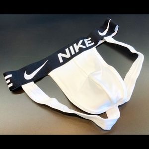 Nike Micro Dry-Fit Jock White Small Athletic Jockstrap Gym/Jock NEW